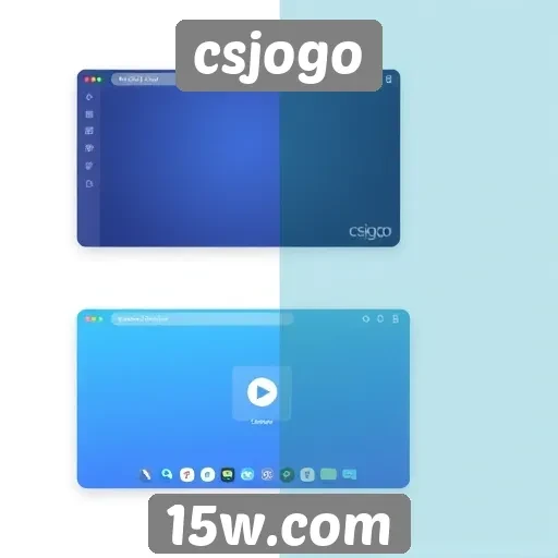 Evolução da interface do site csjogo