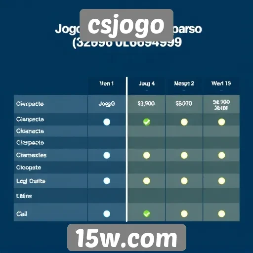 Comparativa de jogos populares na plataforma csjogo